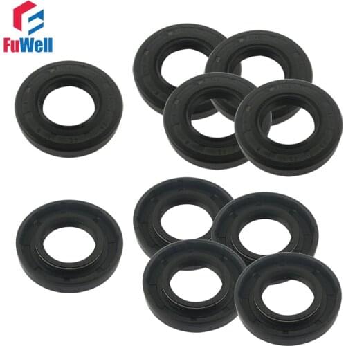 10pcs Skeleton Oil Seal 16x28x7mm /16x30x7/16x32x7/17x29x7/17x30x5/17x40x10mm TC Type NBR Black Radial Shaft Seal Ring Gasket