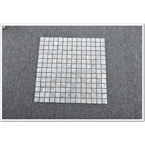 Free shipping shell mosaic tile white shell tile luster mother of pearl tiles backsplash kitchen bathroom mirror tile Decorative