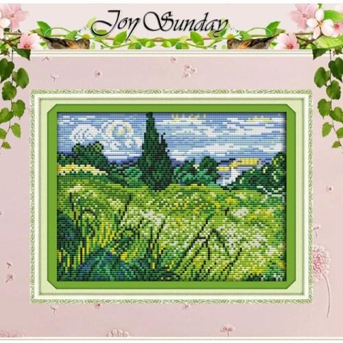 The field Scenery atterns Counted Cross Stitch 11CT 14CT Cross Stitch Set Wholesale Cross-stitch Kit Embroidery Needlework
