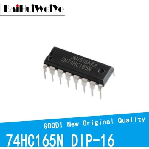 10PCS/LOT 74HC165N 74HC165 HC165N DIP-16 HC165 DIP16 SN74HC165N New Original Good Quality Chipset