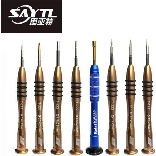 SAYTL Precision Metal Screwdriver Set for Apple iPhone X for iPhoneX 8 7 6s 5S 4S Disassemble Teardown Opening Repair Tools Kit