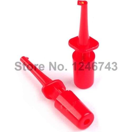 10PCS 1.7'' Multimeter Lead Wire Kit Test Hook Clip Grabbers Test Probe SMT / SMD IC D20 Cable Welding Each 2PCS