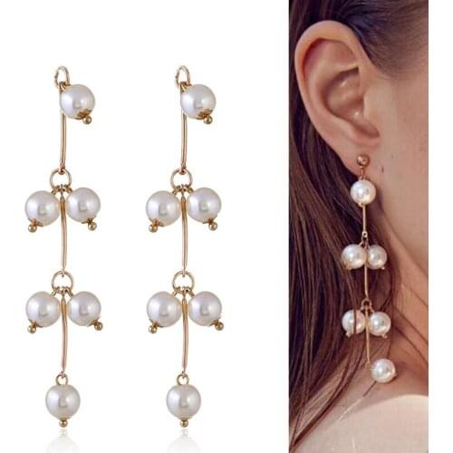 2020New 60Pcs Tassel Pearl String Button for DIY earring or hair Pendants accessoriess EG101