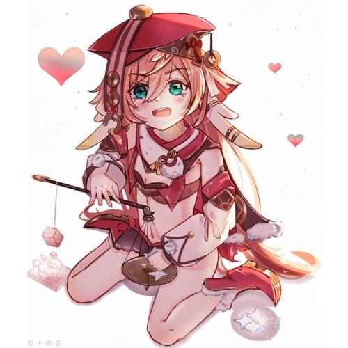 RuleMylife yan fei genshin impact car stickers decal anime cute car accessories decoration pegatinas para coche