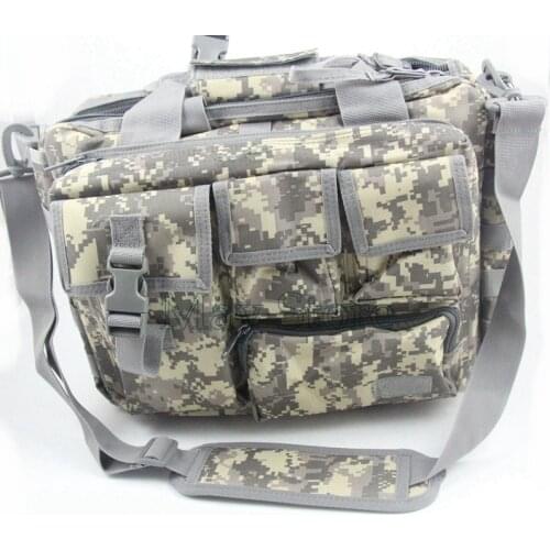 Outdoor US Army ACU Camouflage Military Laptop Advanced Tactical Messenger Side Trip Hand Computer Briefcase Side Shoulder Bag