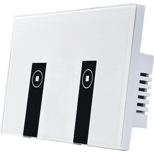 WiFi Smart Light Switch, 2 Switches Touch Wall Plate Alexa Light Switch, In-Wall Wireless On/Off Wall Switch, Timing, Voice App