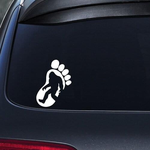 Vinyl footprint Car automobile Decal Sticker decor Decals Personality Car Rear window door Removable Sticker ANY SIZE HY1689