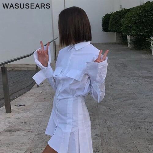Wasusears Fashionable Shirt Dresses