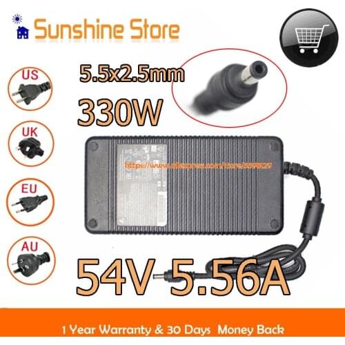 300W High Power Charger Delta ADH-320AR B ADP320AR Ac Adapter 54v 5.56A 5.5x2.5mm Tip Power Adapter
