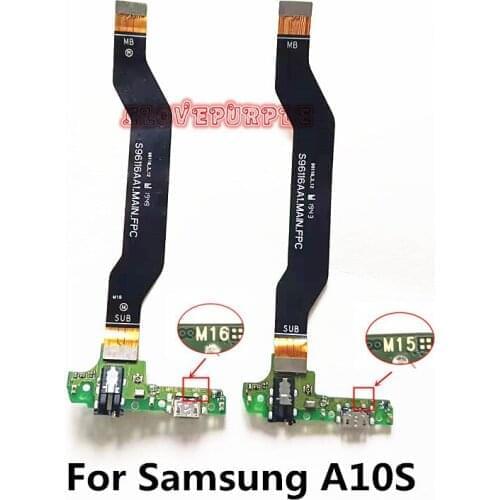 10pcs/Lot Dock Connector USB Charging Port Board With Motherboard Connect Flex Cable For Samsung Galaxy A10S
