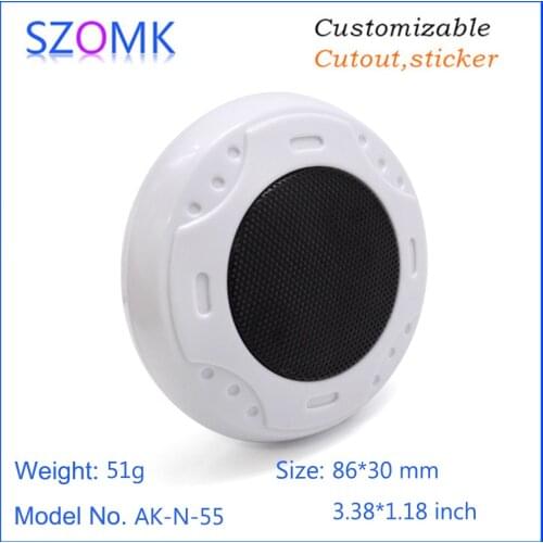 10 pcs/lots Shenzhen Hot sale 86*30mm abs plastic smoke detector voice operated project enclosure manufacture