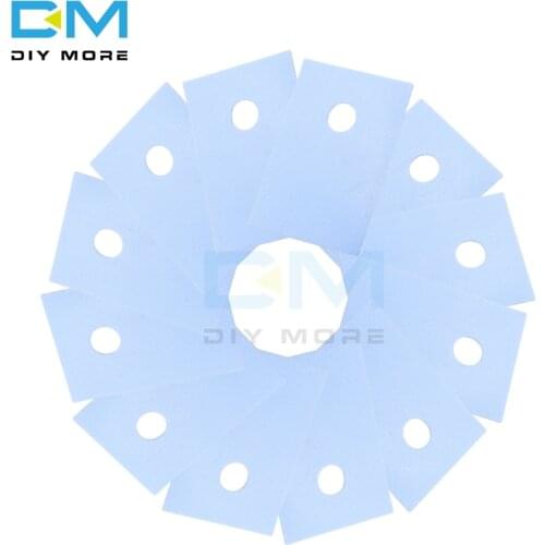 100PCS TO-220 Insulation Pads Silicone Heatsink Shim for Laptop GPU CPU