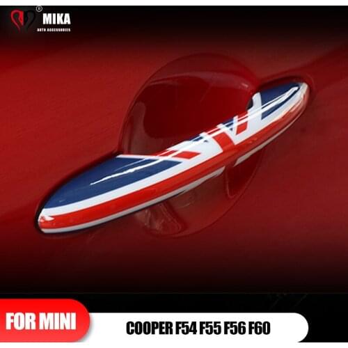 2PCS ABS Door Handle Protect Sticker Cover Exterior Case For Mini cooper F55 F56 F54 F57 F60 Countryman Clubman Car Accessories