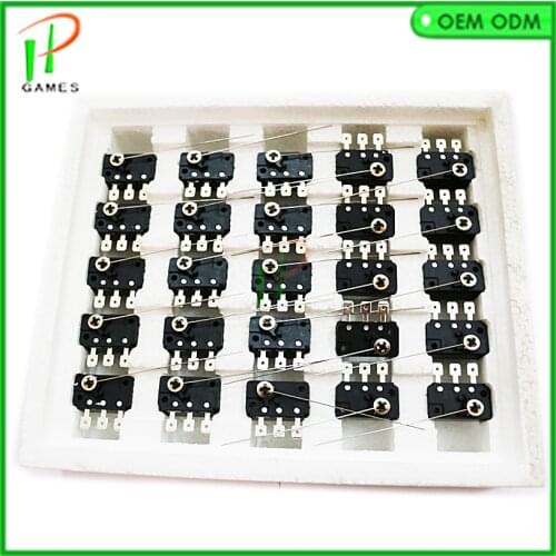 25pcs/lot Coin acceptor micro switch Three-legged needle microswitch mechanical arcade coin selector acceptor parts
