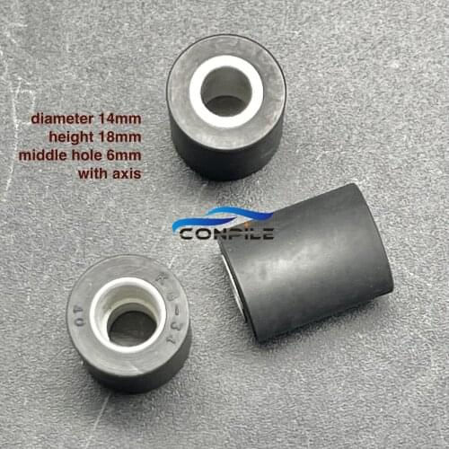 3pcs pinch roller belt pulley with bearing for VCR tape recorder audio player 14x18x6mm