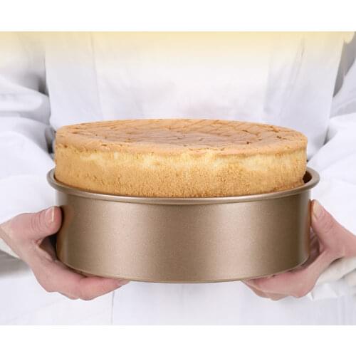 New 6/8/10 Inch Golden Round 3 Tier Cake Mould Chiffon Cake Baking Pan Removable Bottom Cheese Cake Mold DIY Baking Cake Tools