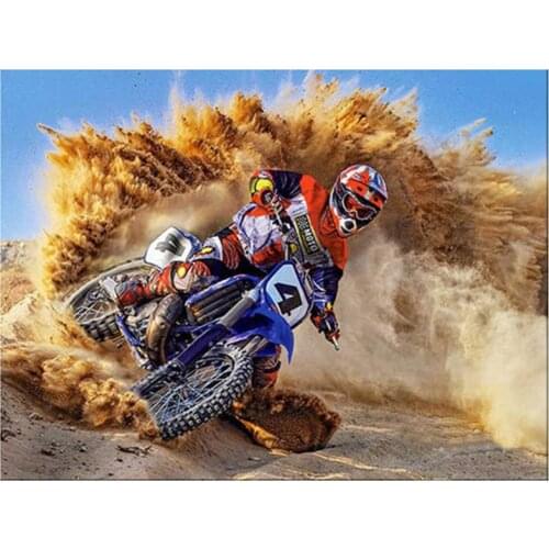 New Arrivals 5D DIY Full Square/Round Diamond Painting Motorcycle Rhinestone Mosaic Cross Stitch Home Decoration Art FC560