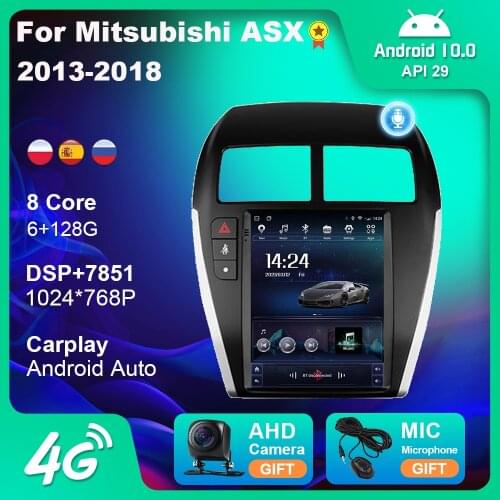 Android Car Radio for Mitsubishi ASX 2013-2018 Autoradio Vertical Screen 9.7 Inch Multimedia Video Player Stereo Navigation GPS