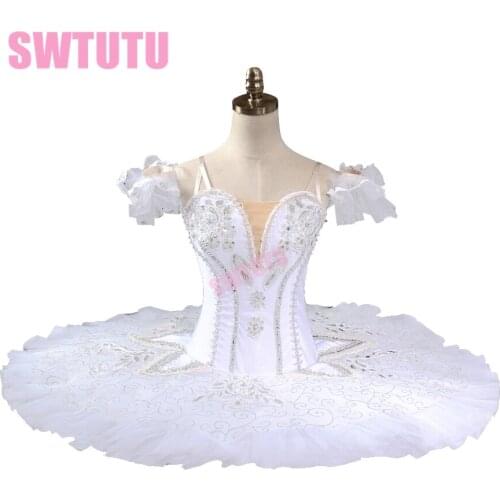 White swan lake professional tutu girls ballerina tutu women platter tutu pancake ballet tutu performance BT9127