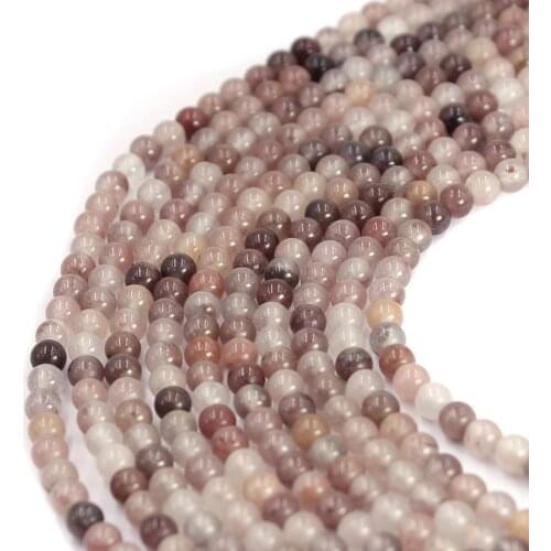 Free Shipping 4mm Natural Round Purple Berry Quartz Jewelry DIY Findings Small Beads Strand 15inch