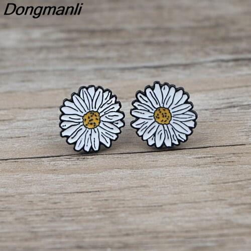 BG321 Dongmanli 1 Pair Flower Earrings Lovely Cartoon Earrings Hot Jewelry Girls Women Cartoon Children Earrings Accessories