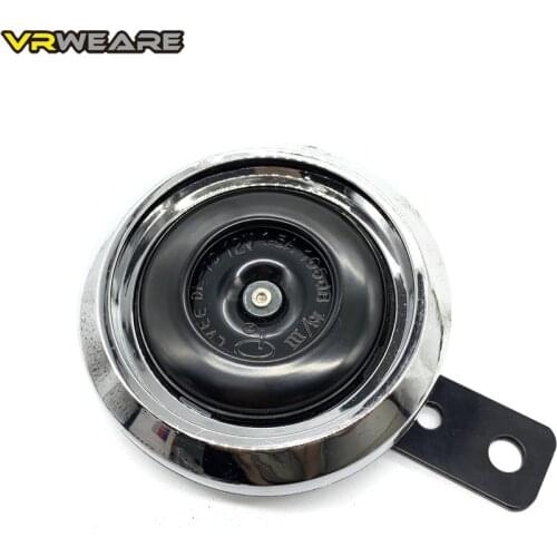 DC 12V Motorcycle Electric Horn Chrome plated Waterproof loud horn Motorbike Vehicle Classic Horn With Cover Universal
