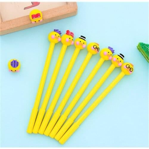 DL Hyaluronic acid duck neutral pen creative stationery student writing tool black pen can be customized wholesale