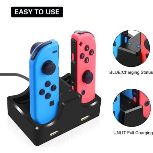 IPlay Gamepad Charging Dock For Nintendo Switch 4 in 1 Game Charge Stand For NS Switch Charger