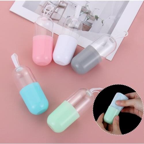 Capsule Shape Portable Mask Storage Box Moisture-proof Dustproof Disposable Face Masks Container Safe Folding Mask Storage Clip