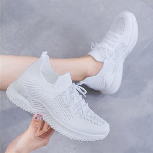 Spring Autumn Running Shoes Models Ladies Womens Shallow Net Breathable White Shoes Female Breathable Casual Fashion Sneaker
