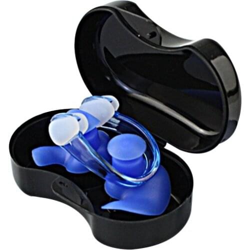 Summer Swimming Earplugs/Nose Clip Set Silicone Waterproof Sleep Anti-noise Ear Plugs Diving Outdoor Water Sports Accessories