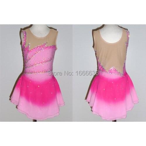 2016 Hot Sales Figure Ice Skating Dresses For Girls New Brand Vogue Figure Skating Competition Customized Dress DR2960