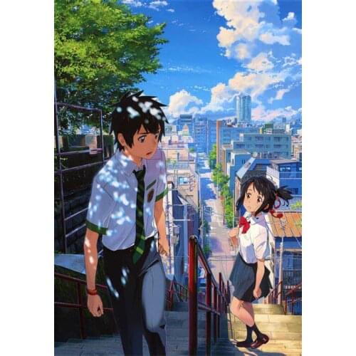 Lot style Choose Kimi no na wa, Your Name Anime Art print Silk poster Home Wall Decor