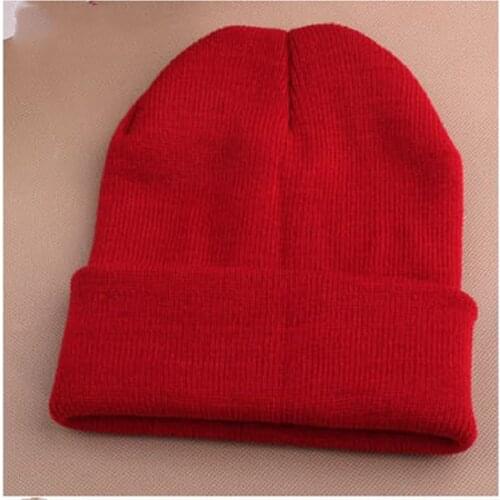 Fashion Women Knitted Winter Cap Hats Warm Casual Beanies Cute Girls Women Solid Color Hip-hop Beanie Slouch Skullies Bonnet Cap
