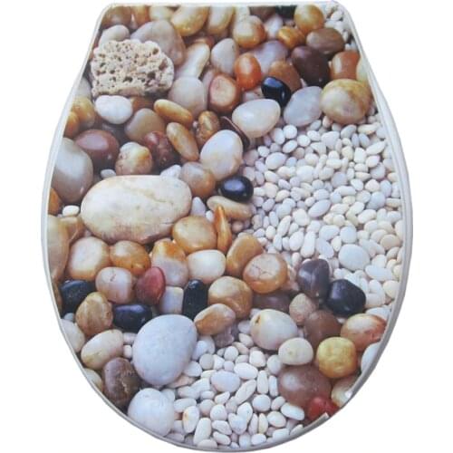 Toilet seat cover set hot sales fashion bathroom toilet lid cover standard closing 2020 high quality colorful pp toilet seat