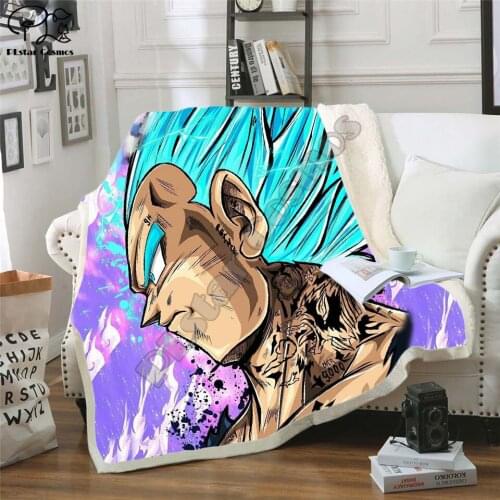 Anime 3D Printed Sherpa Blanket Couch Quilt Cover Travel Bedding Outlet Velvet Plush Fleece Blanket Bedspre style-19