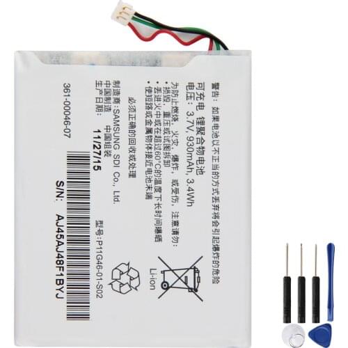 Original Replacement Battery 361-00046-07 930mAh For Garmin GDR45 Nuvi 3550LM 3590LMT Car GPS Authentic Rechargable Battery