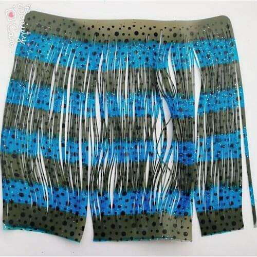 In stock 200strands/pcs Silicone Skirts Fishing Accessories, DIY spinnerbatis buzzbaits rubber jig lures, Salty Squid Rubber- 83