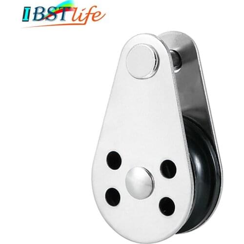 BSET MATEL Stainless Steel 316 Pulley Blocks Rope Runner Kayak Boat Accessories Canoe Anchor Trolley Kit for 2mm to 8mm Rope