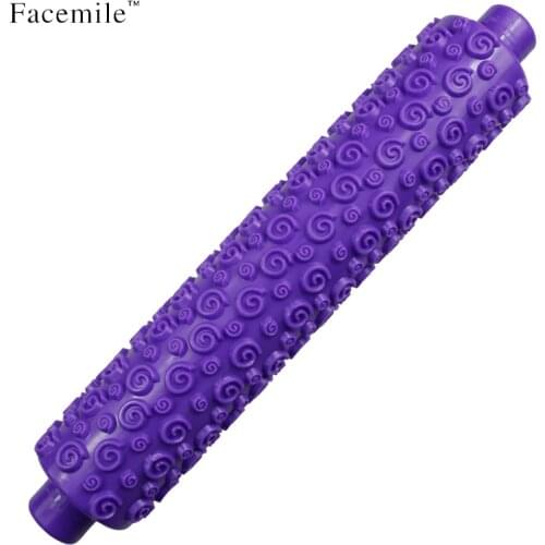Rose Shape Rolling Pin Fondant Cake Sugarcraft Emboss Decorating Mold Gum Paste Tools 01074