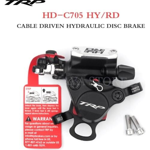 TRP HD-C705 Cable Actuated Hydraulic Disc Brake Open System Dual Piston Brakes Calipers 225g For CX Road Bike Disc brake