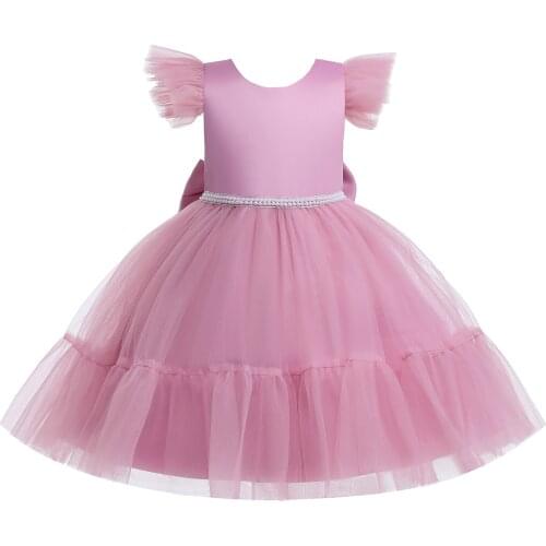 Girls floral Princess party Dresses Evening Gowns Dresses summer children clothing Girls wedding birthday baby girl clothes