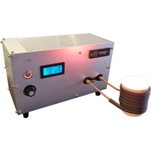 3000W ZVS High Frequency Induction Heating Machine Melting Gold Silver Furnace Iron Parts Quenching and Annealing+ Crucible