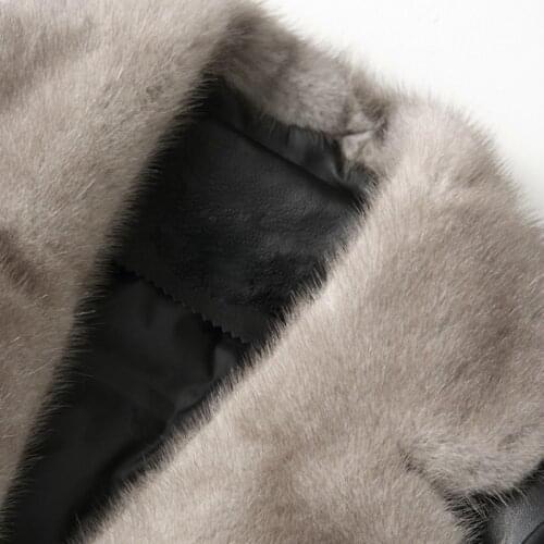 Women Winter Sheepskin Genuine Leather Jacket Real Mink Fur Collar Duck Down Long Coat Chaqueta Mujer X-135 YY540