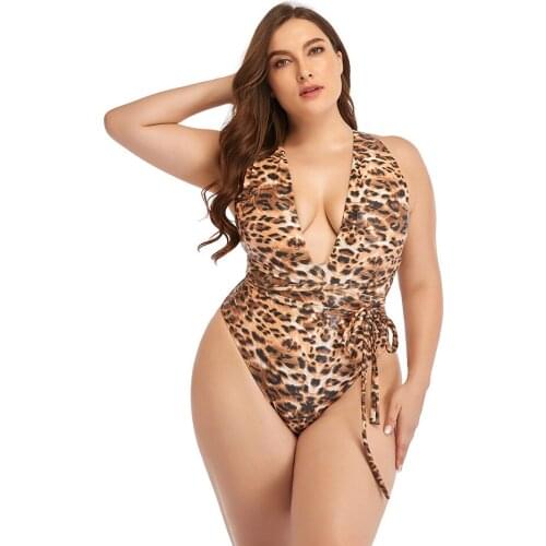Liseaven Plus Size 3XL Women One Piece Swimsuit Halter Bandage Crisscross Swimwear 2021 Sexy Monokini Female Swim Suit