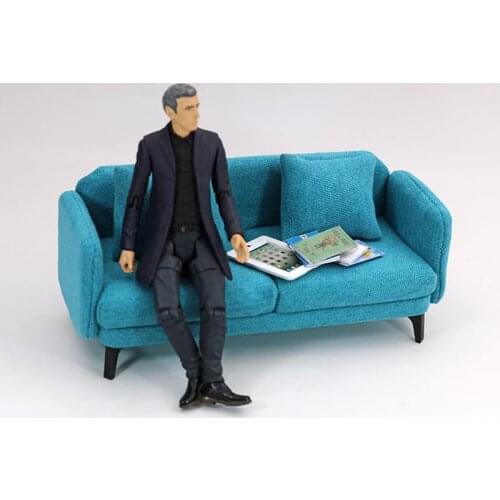 1/12 Scale Soldier Scene Accessories Mini Sofa shf Doll House Furniture 6-inch Body Model Toy