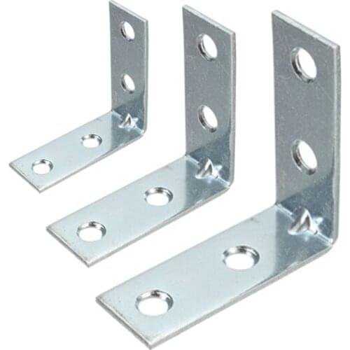 1Pcs Right Angle Bracket Iron Angle Code Corner Stand Supporting Furniture Hardware