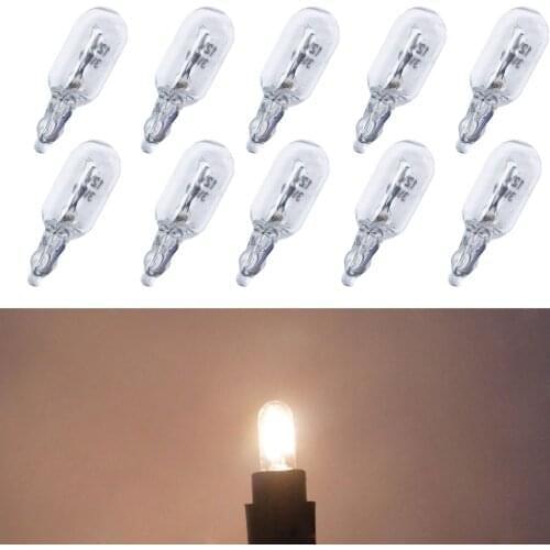 10 X Bulb 12V 3W T6.5 Car Dashboard Instrument Panel Light Indicator Light Side Indicator Instrument Panel Bulb Waterproof #PY10