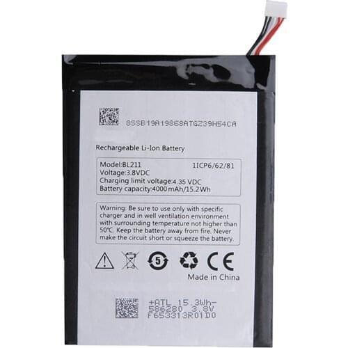 10pcs/lot BL 211 Battery For Lenovo P780 Battery Bl211 4000mAh High Capacity Replacement Mobile Phone Battery
