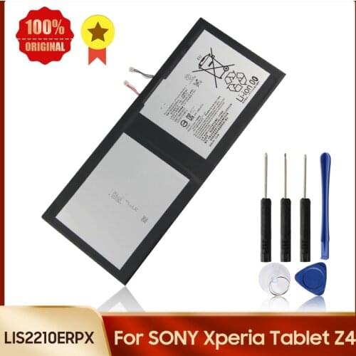 100% Original Battery LIS2210ERPX for SONY Xperia Z4 Tablet Ultra SGP712 SGP771 Replacement Battery 6000mAh +tools